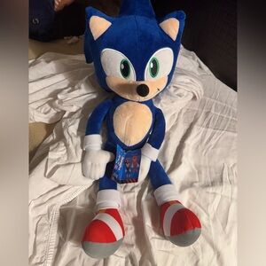 Blue Plush Hedgehog Toy